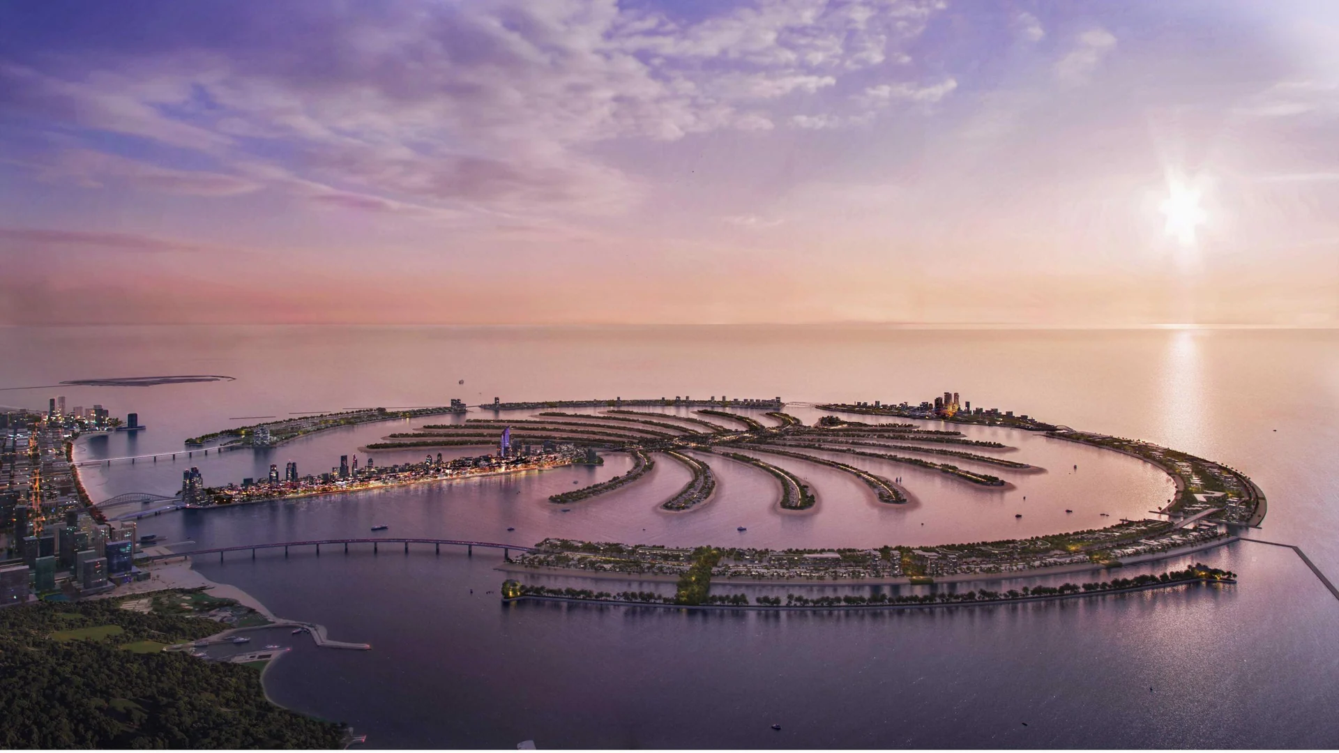 Waterfront villa setting in Dubai, United Arab Emirates